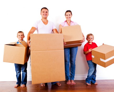 Removal team working on a residential move in Harrow