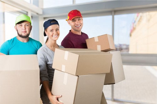 Careful furniture loading for a home move in Harrow