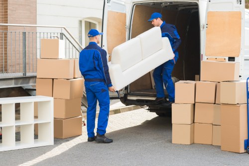 Removal van support for a house move in Harrow
