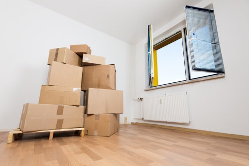 Loading household items into a removals van in Harrow