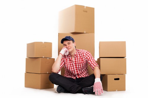 Furniture being loaded for removals in Harrow